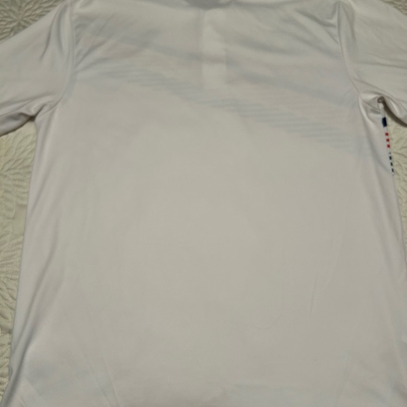 PGA Tour golf shirt White with patriotic diagonal stripe in sz medium - Picture 2 of 3